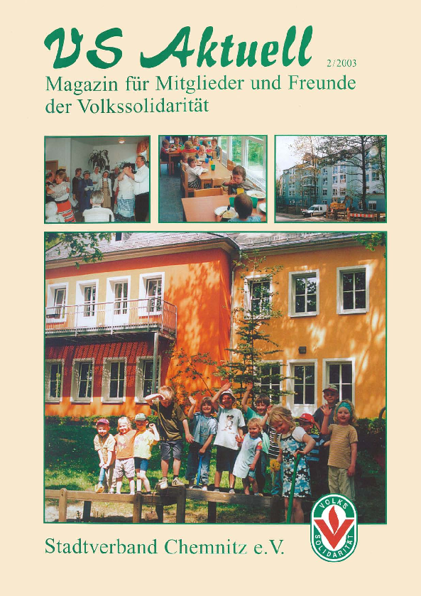 VS Aktuell 2/2003 Magazin für Mitglieder und Freunde der Volkssolidarität Chemnitz