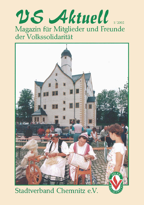 VS Aktuell 1/2002 Magazin für Mitglieder und Freunde der Volkssolidarität Chemnitz
