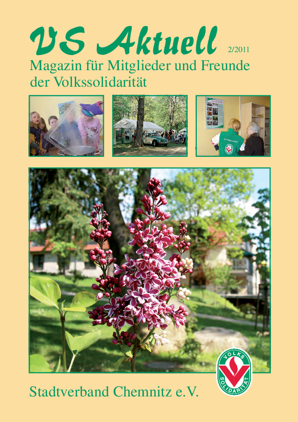 VS Aktuell 2/2011 Magazin für Mitglieder und Freunde der Volkssolidarität Chemnitz
