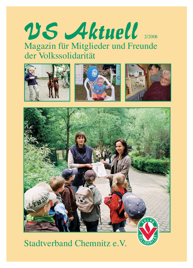 VS Aktuell 2/2008 Magazin für Mitglieder und Freunde der Volkssolidarität Chemnitz