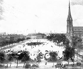 Neustaedter Markt in Chemnitz um 1900 image-49510