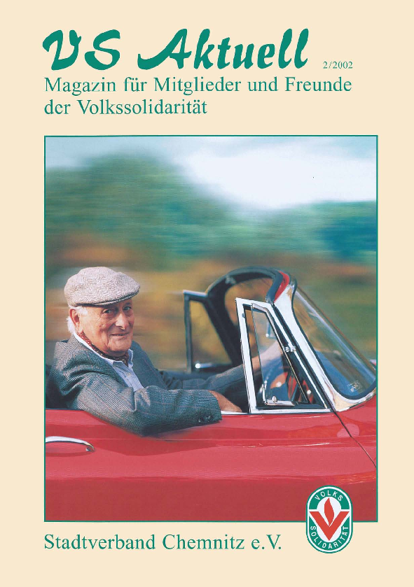 VS Aktuell 2/2002 Magazin für Mitglieder und Freunde der Volkssolidarität Chemnitz